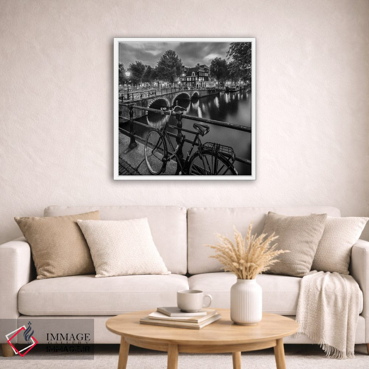 تابلو دکوراتیو برداشت عصرگاهی از کانال براورزگرخت آمستردام اثر ملانی ویولا - D2W