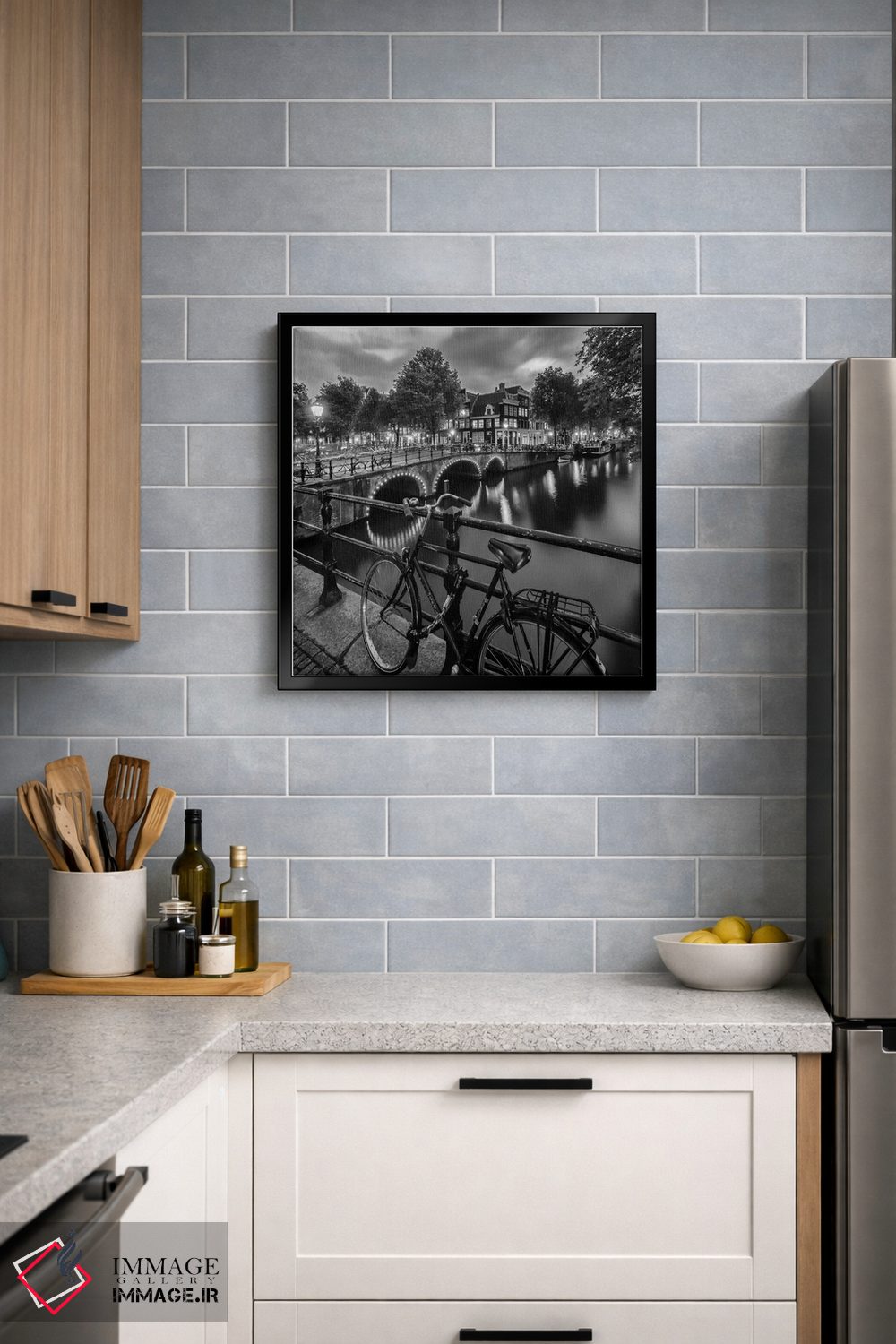 تابلو دکوراتیو برداشت عصرگاهی از کانال براورزگرخت آمستردام اثر ملانی ویولا - D5B