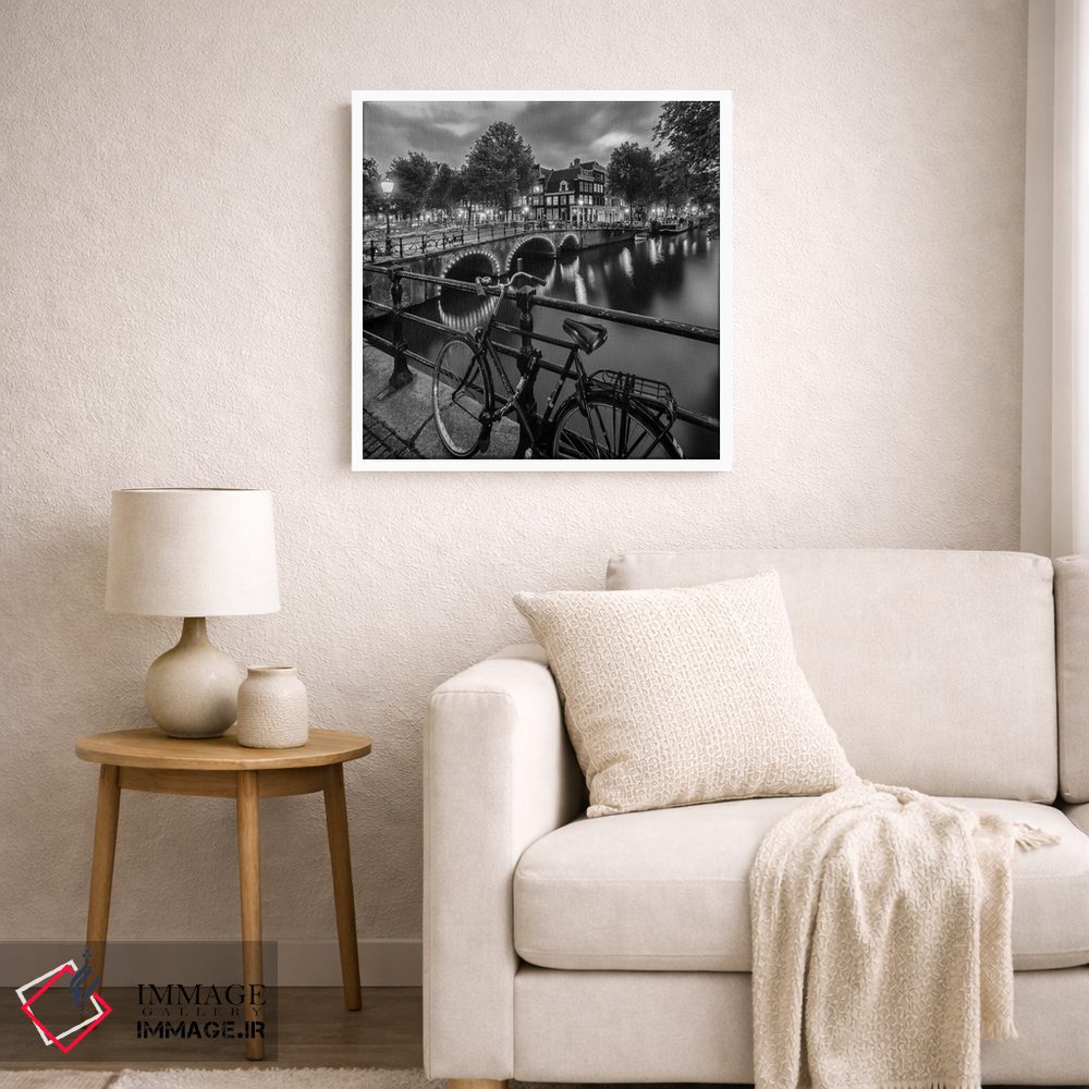 تابلو دکوراتیو برداشت عصرگاهی از کانال براورزگرخت آمستردام اثر ملانی ویولا - D6W