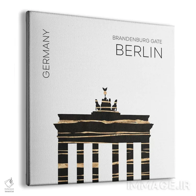 تابلو دکوراتیو هنر شهری دروازه براندنبورگ برلین اثر ملانی ویولا - نمای پرسپکتیو محصول