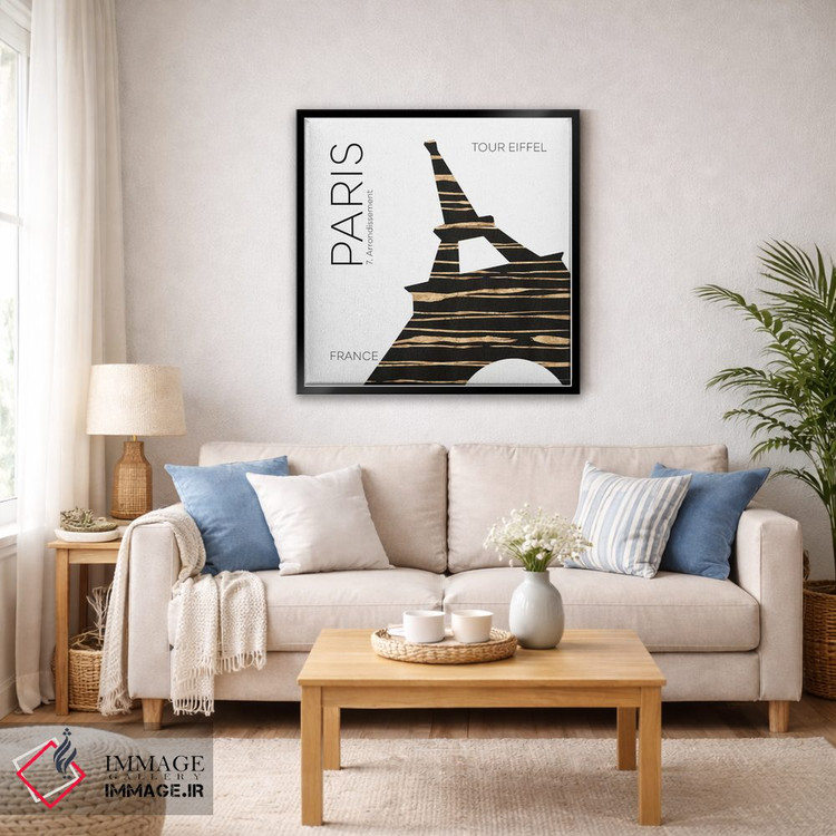 تابلو دکوراتیو هنر شهری برج ایفل پاریس اثر ملانی ویولا - D5B