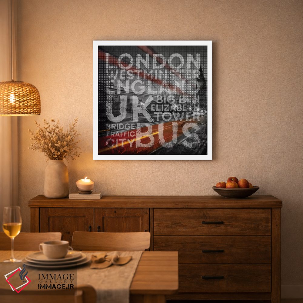 تابلو دکوراتیو هنر گرافیکی ترافیک پل وست مینستر لندن اثر ملانی ویولا - D3W