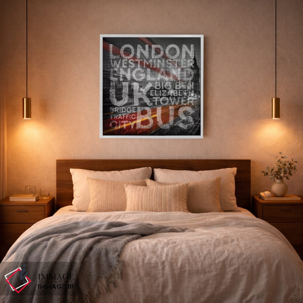 تابلو دکوراتیو هنر گرافیکی ترافیک پل وست مینستر لندن اثر ملانی ویولا - D2W