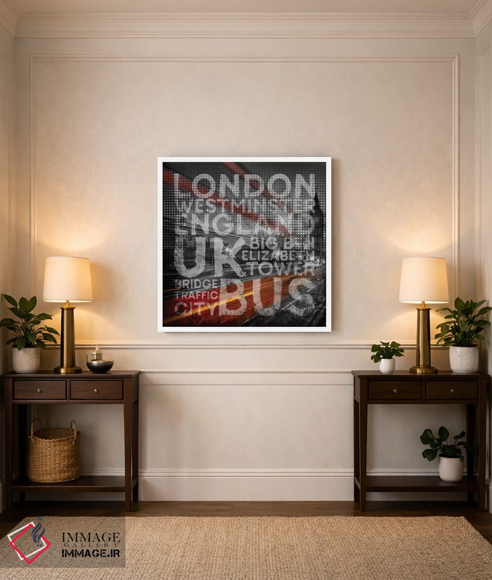 تابلو دکوراتیو هنر گرافیکی ترافیک پل وست مینستر لندن اثر ملانی ویولا - D4W