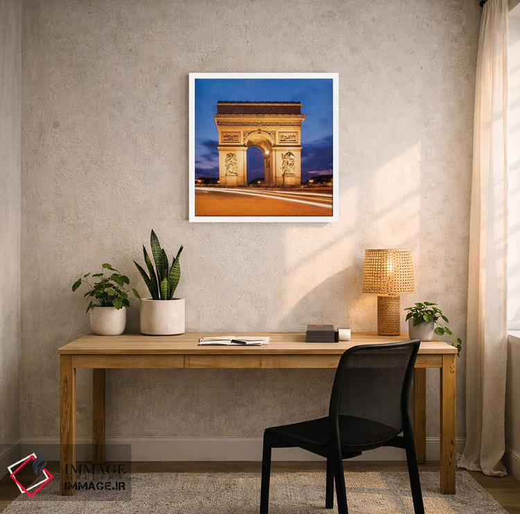 تابلو دکوراتیو پاریس در شب؛ طاق پیروزی اثر ملانی ویولا - D3W