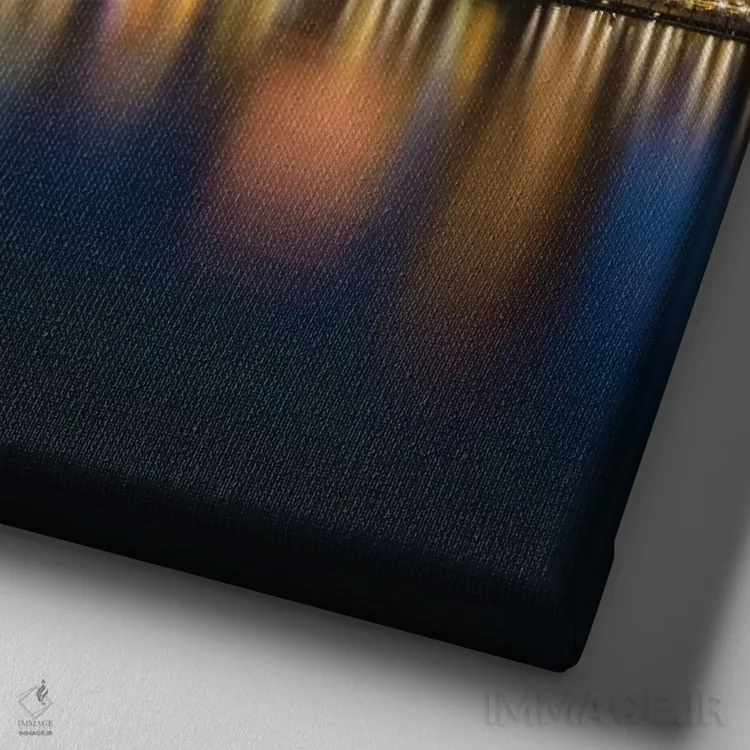 تابلو دکوراتیو نمای پارک فن پیر بوستون اثر ملانی ویولا - نمای نزدیک بافت بوم