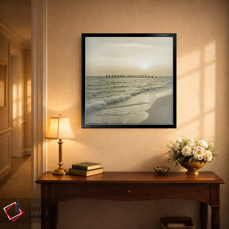 تابلو دکوراتیو غروب دوست داشتنی وینتیج جزیره گاسپاریلا اثر ملانی ویولا - D3B