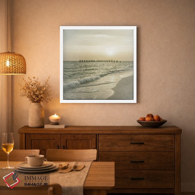 تابلو دکوراتیو غروب دوست داشتنی وینتیج جزیره گاسپاریلا اثر ملانی ویولا - D2W