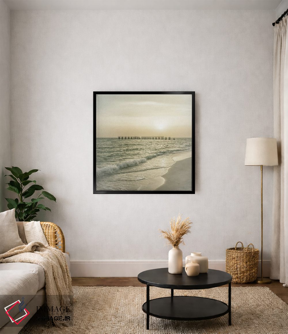 تابلو دکوراتیو غروب دوست داشتنی وینتیج جزیره گاسپاریلا اثر ملانی ویولا - D5B