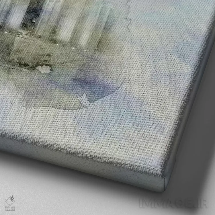 تابلو دکوراتیو دروازه براندنبورگ برلین اثر ملانی ویولا - نمای نزدیک بافت بوم