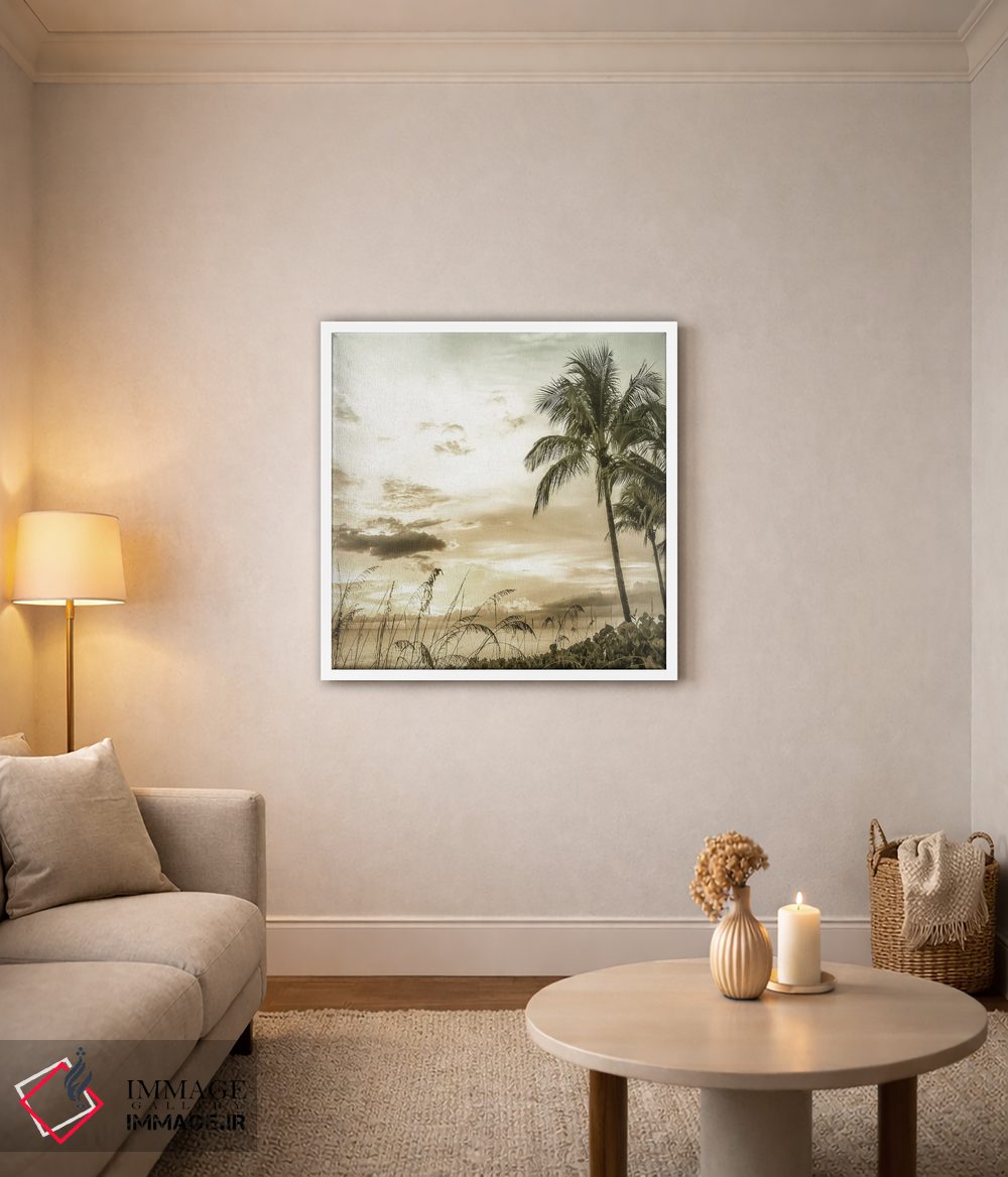تابلو دکوراتیو غروب درخشان وینتیج در ساحل بونیتا اثر ملانی ویولا - D3W