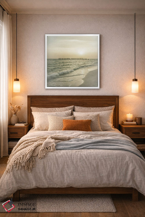 تابلو دکوراتیو غروب دوست داشتنی وینتیج جزیره گاسپاریلا اثر ملانی ویولا - D6W