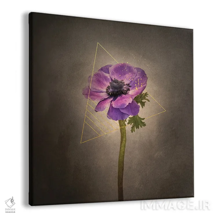 تابلو دکوراتیو گل دل انگیز اثر ملانی ویولا - نمای پرسپکتیو محصول