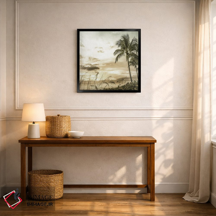 تابلو دکوراتیو غروب درخشان وینتیج در ساحل بونیتا اثر ملانی ویولا - D6B