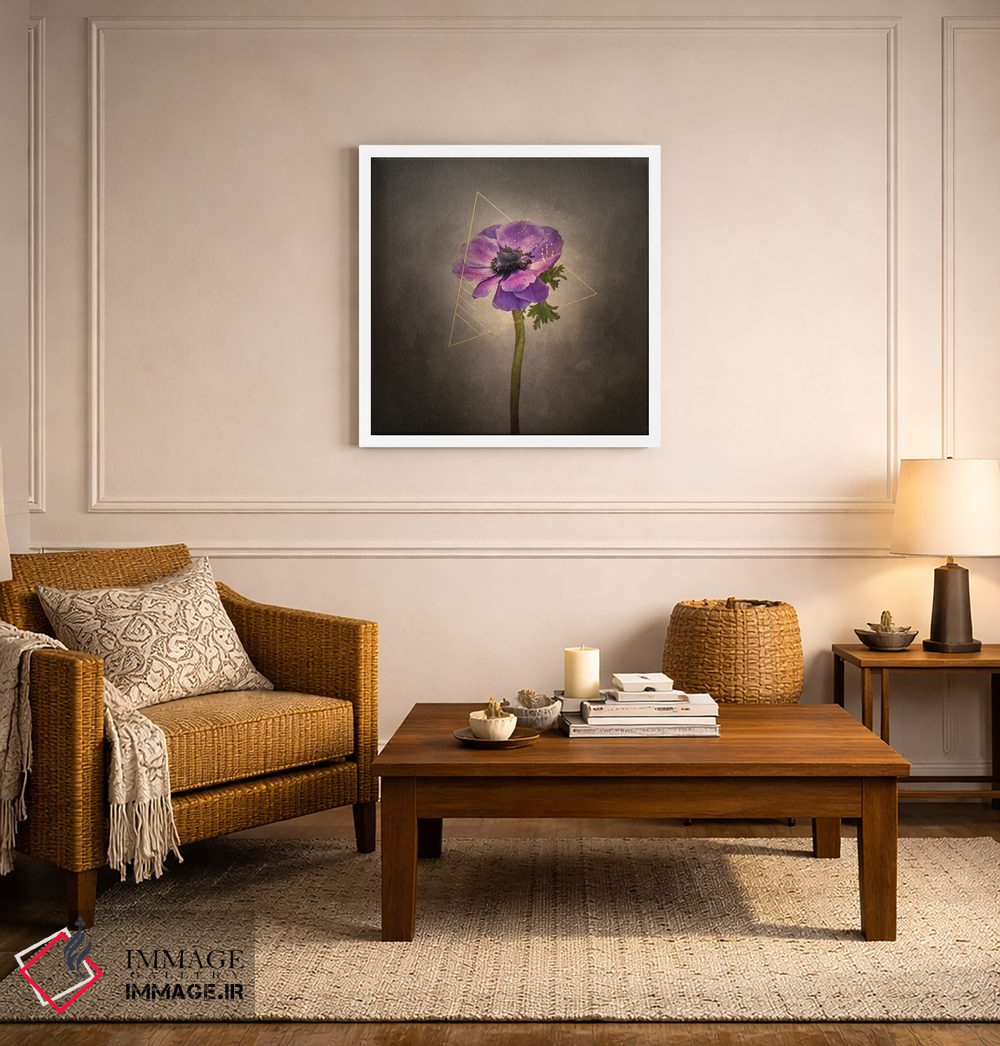 تابلو دکوراتیو گل دل انگیز اثر ملانی ویولا - D3W