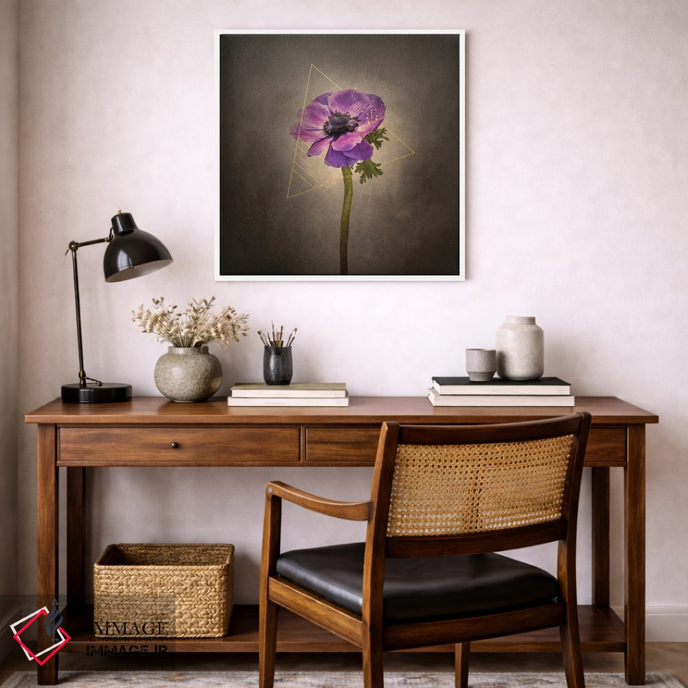 تابلو دکوراتیو گل دل انگیز اثر ملانی ویولا - D4W