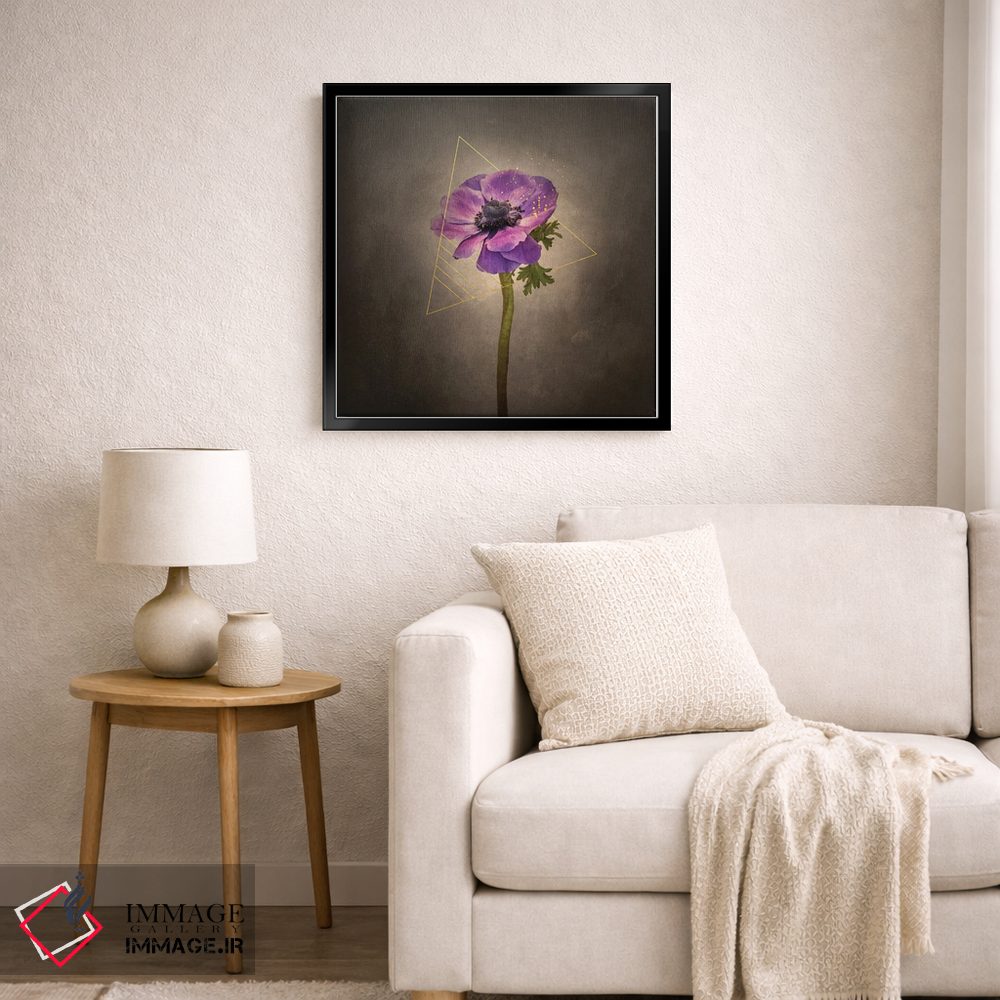 تابلو دکوراتیو گل دل انگیز اثر ملانی ویولا - D6B