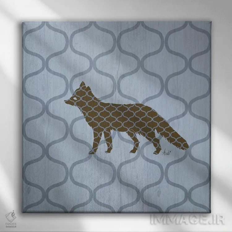 تابلو دکوراتیو طبیعت روستایی ۴ اثر اندی متز - نمای روبهرو روی دیوار