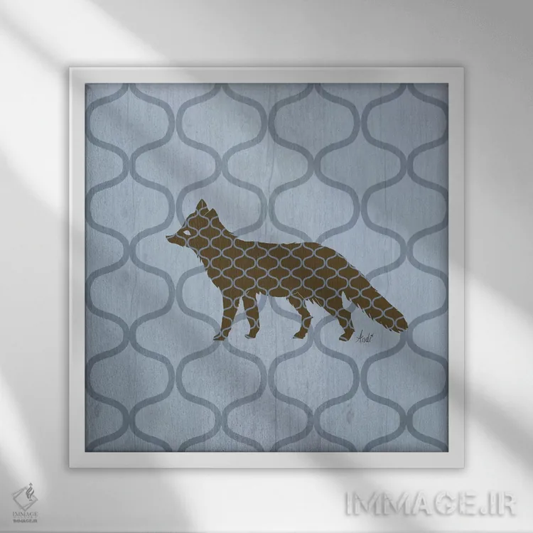 تابلو دکوراتیو طبیعت روستایی ۴ اثر اندی متز - نمای قابدار سفید