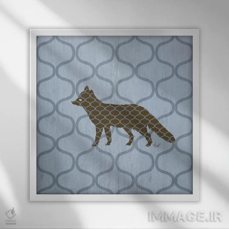تابلو دکوراتیو طبیعت روستایی ۴ اثر اندی متز - نمای قابدار سفید