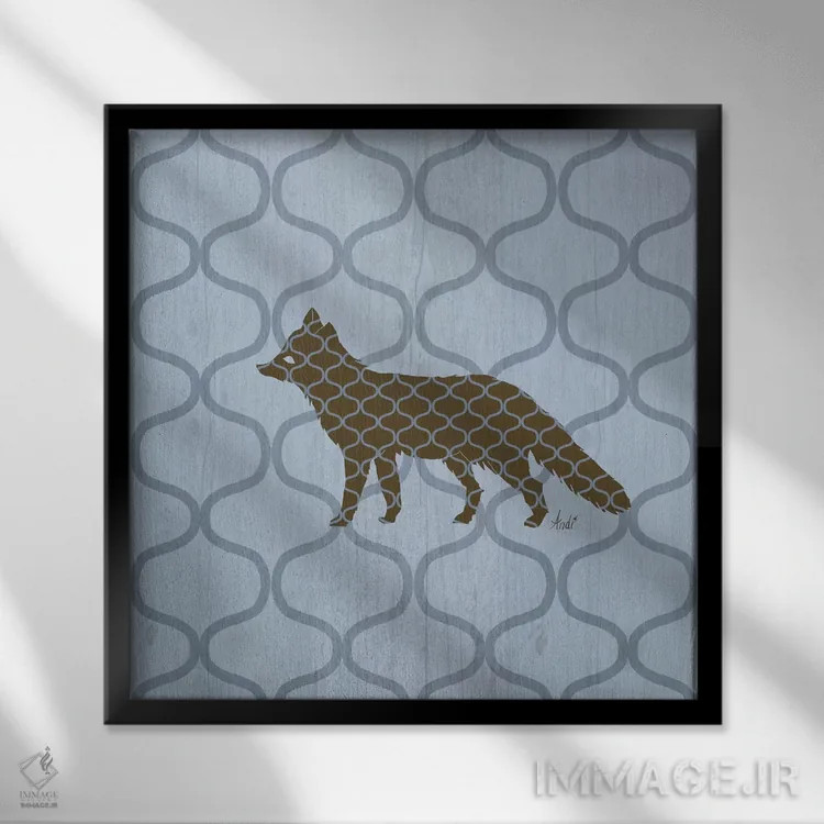 تابلو دکوراتیو طبیعت روستایی ۴ اثر اندی متز - نمای قابدار مشکی