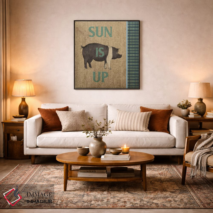 تابلو مدرن بیدار شو و بدرخش؛ طراوت روستا ۱ اثر اندی متز - D2B