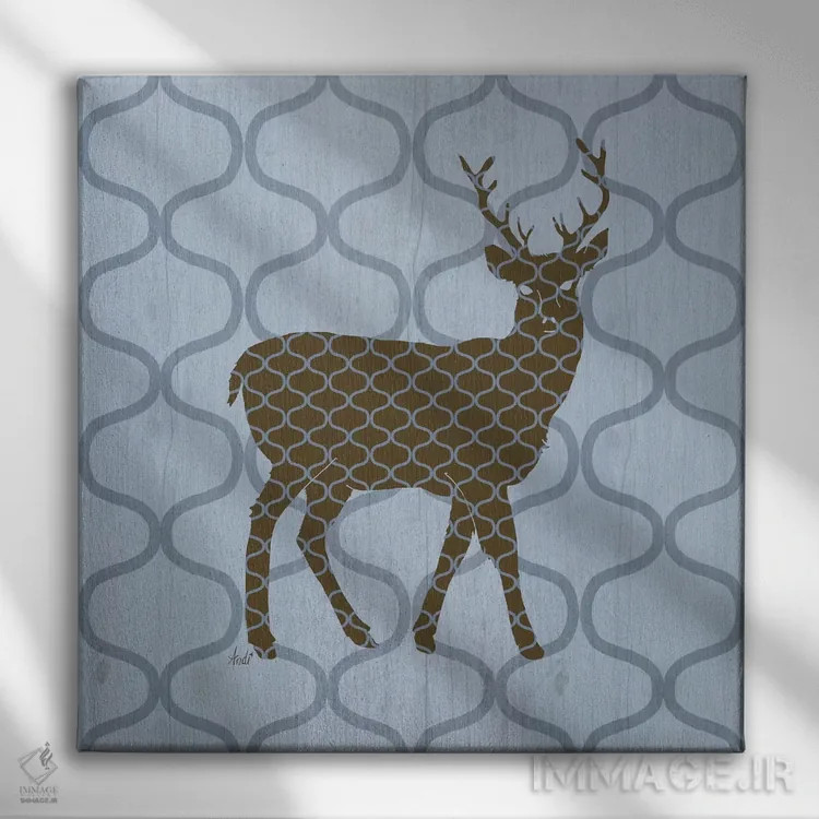 تابلو دکوراتیو طبیعت روستایی ۱ اثر اندی متز - نمای روبهرو روی دیوار