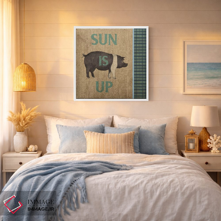 تابلو مدرن بیدار شو و بدرخش؛ طراوت روستا ۱ اثر اندی متز - D5W