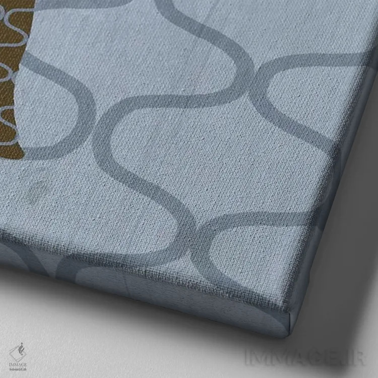 تابلو دکوراتیو طبیعت روستایی ۱ اثر اندی متز - نمای نزدیک بافت بوم