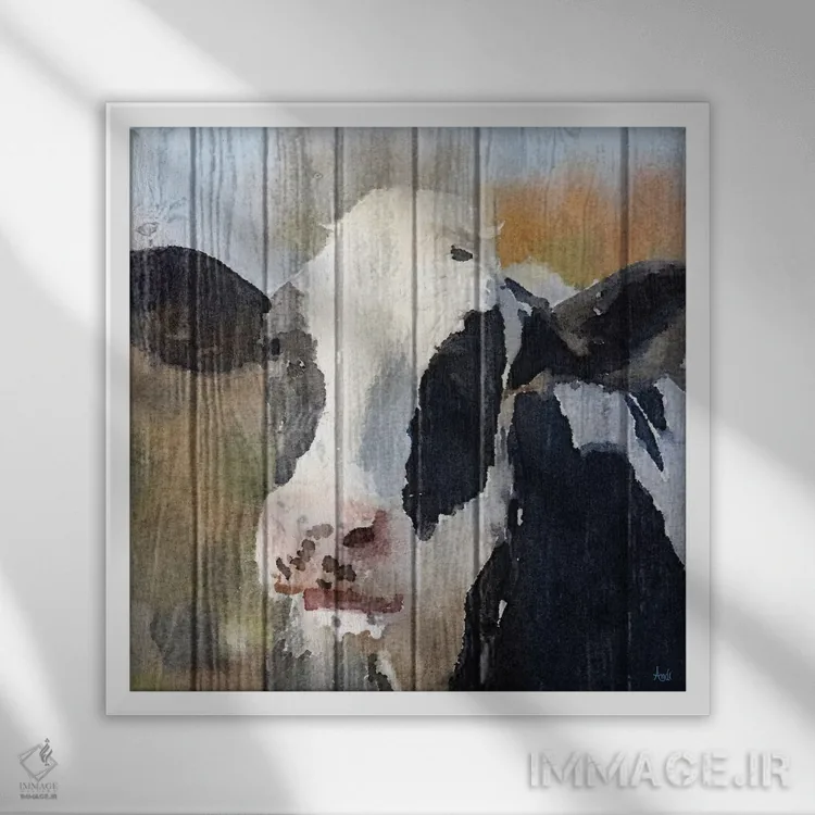 تابلو دکوراتیو مروارید شیرین ۱ اثر اندی متز - نمای قابدار سفید