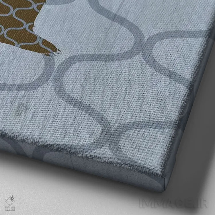 تابلو دکوراتیو طبیعت روستایی ۳ اثر اندی متز - نمای نزدیک بافت بوم