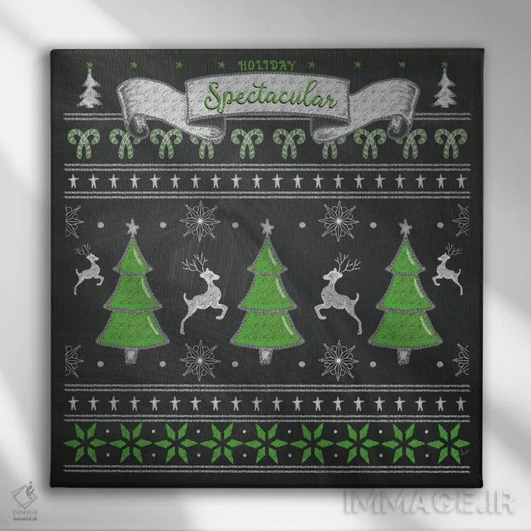 تابلو دکوراتیو پلیور تعطیلات ۲ اثر اندی متز - نمای روبهرو روی دیوار