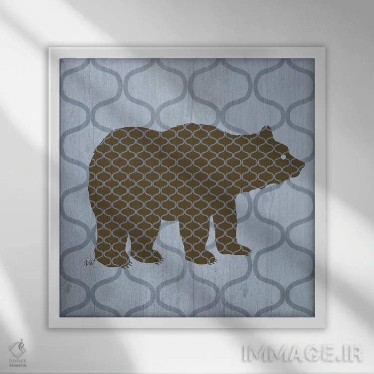 تابلو دکوراتیو طبیعت روستایی ۳ اثر اندی متز - نمای قابدار سفید