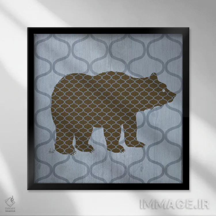 تابلو دکوراتیو طبیعت روستایی ۳ اثر اندی متز - نمای قابدار مشکی