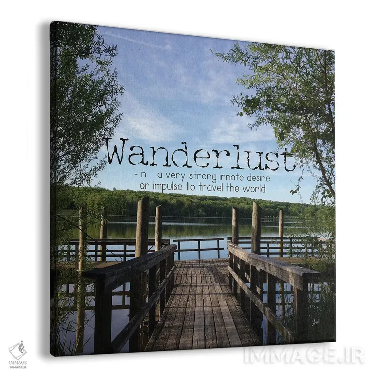 تابلو دکوراتیو شوق سفر اثر اندی متز - نمای پرسپکتیو محصول