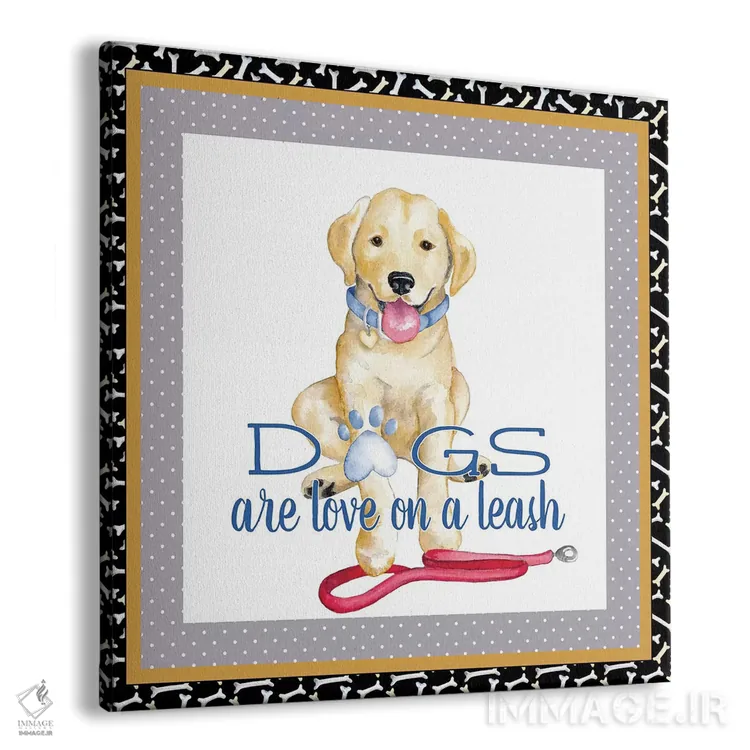 تابلو دکوراتیو زندگی یک سگ ۱ اثر اندی متز - نمای پرسپکتیو محصول