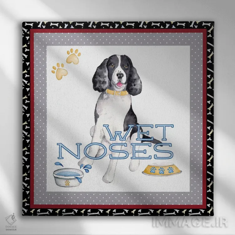 تابلو دکوراتیو زندگی یک سگ ۲ اثر اندی متز - نمای روبهرو روی دیوار