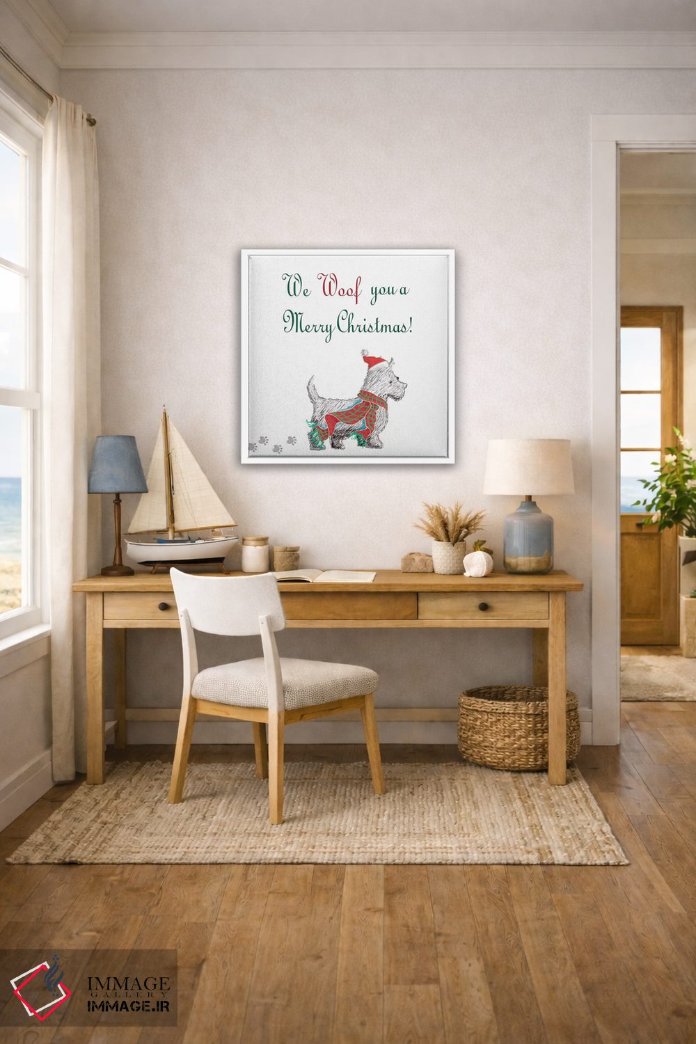 تابلو دکوراتیو بسته تعطیلات سگ ها ۲ اثر اندی متز - D2W