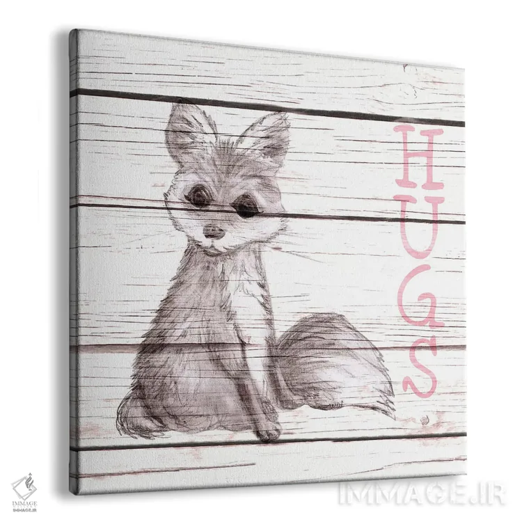 تابلو دکوراتیو بغل های روباه اثر اندی متز - نمای پرسپکتیو محصول