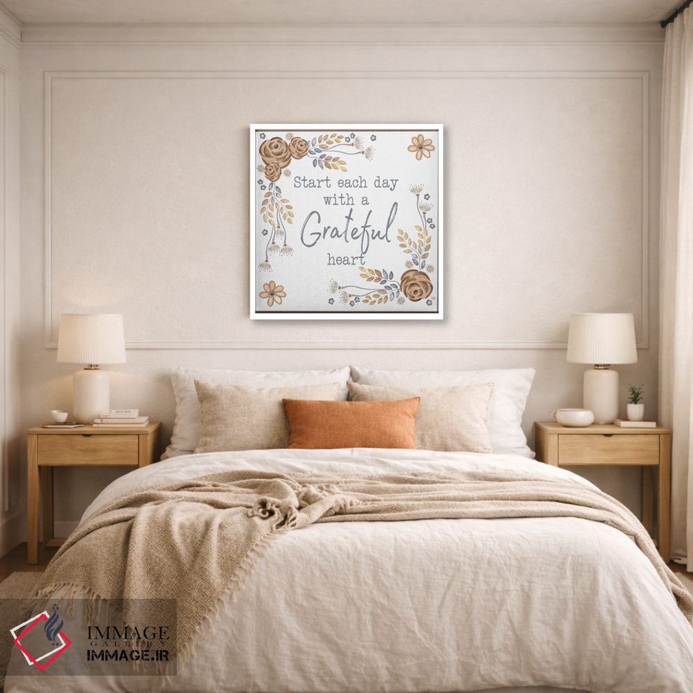 تابلو دکوراتیو الهام برگ های قهوه ای ۱ اثر اندی متز - D4W