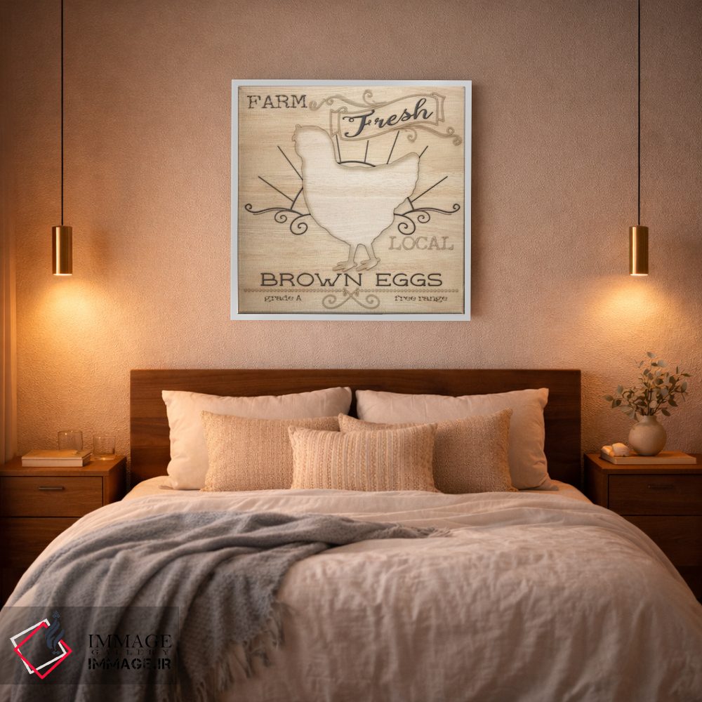 تابلو مدرن لبنیات ارگانیک روستایی ۲ اثر اندی متز - D1W