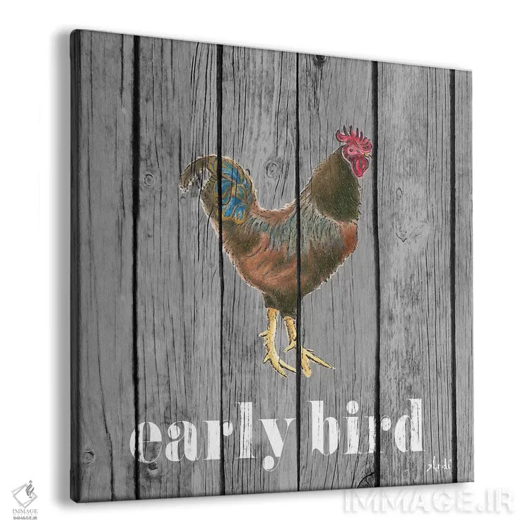 تابلو مدرن خروس سحرخیز اثر اندی متز - نمای پرسپکتیو محصول