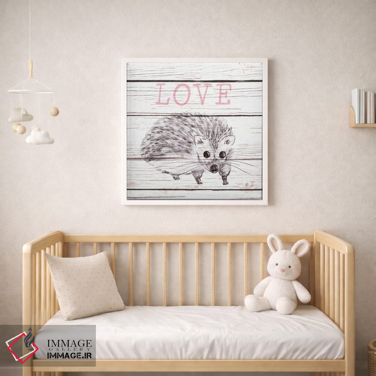 تابلو دکوراتیو عشق جوجه تیغی اثر اندی متز - D1W