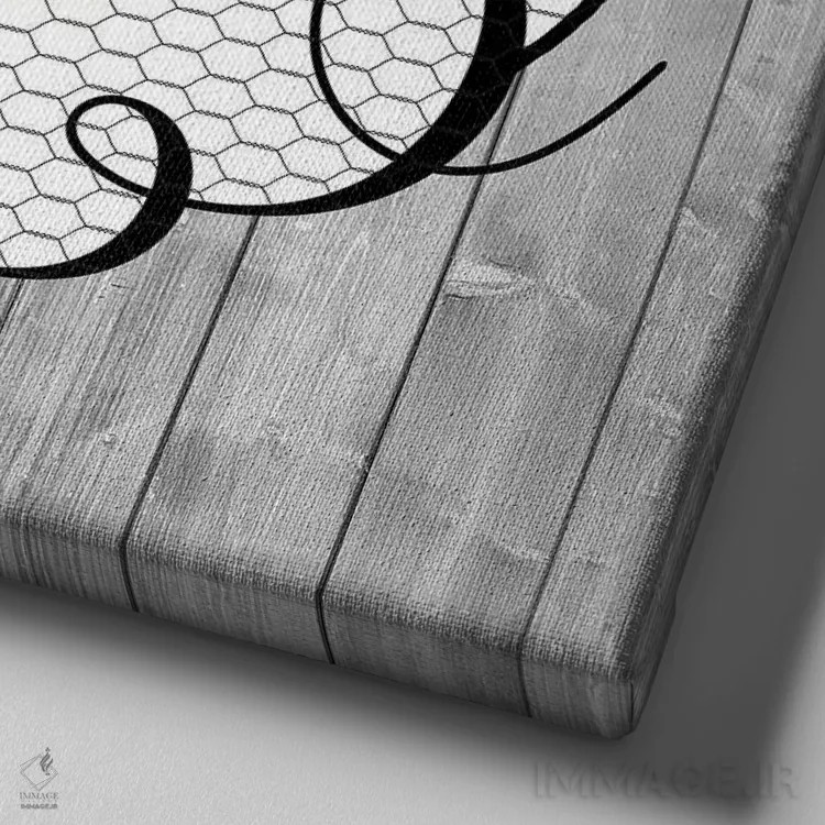 تابلو مدرن خروس روی لانه ۱ اثر اندی متز - نمای نزدیک بافت بوم