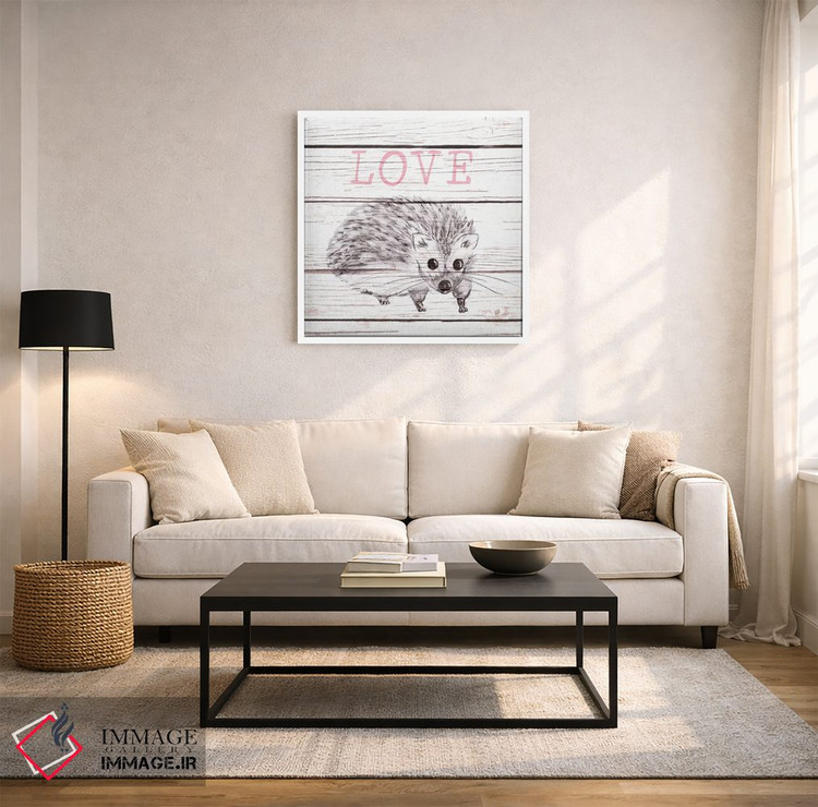 تابلو دکوراتیو عشق جوجه تیغی اثر اندی متز - D3W