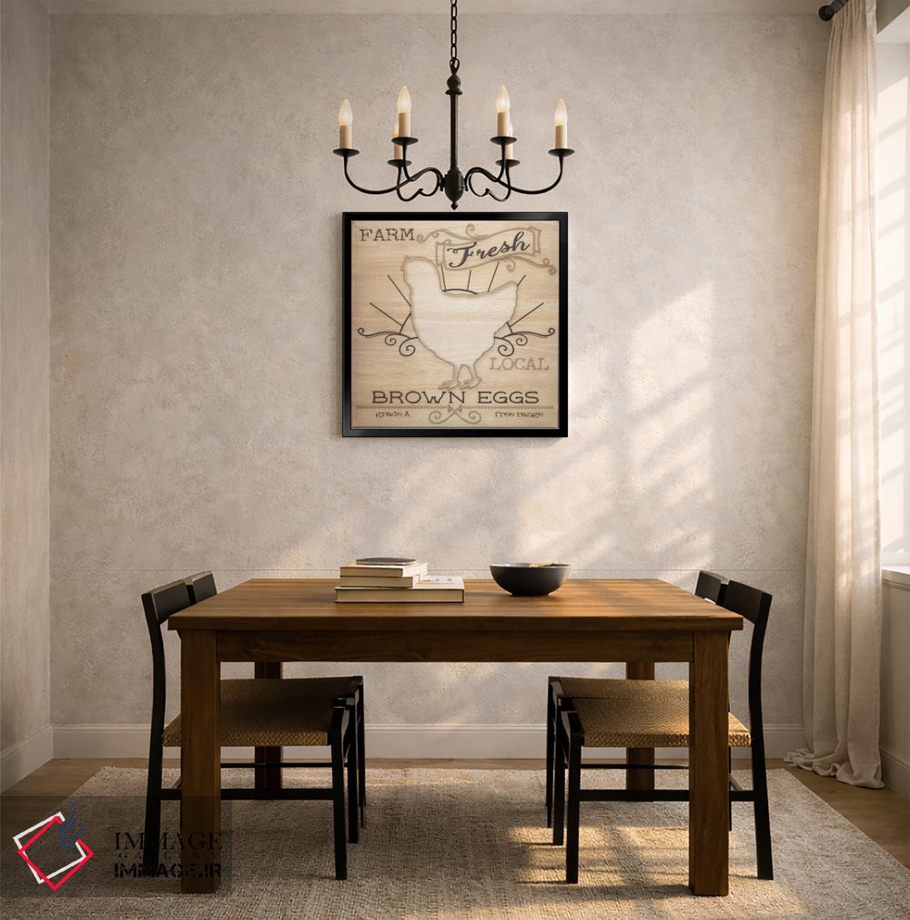 تابلو مدرن لبنیات ارگانیک روستایی ۲ اثر اندی متز - D6B
