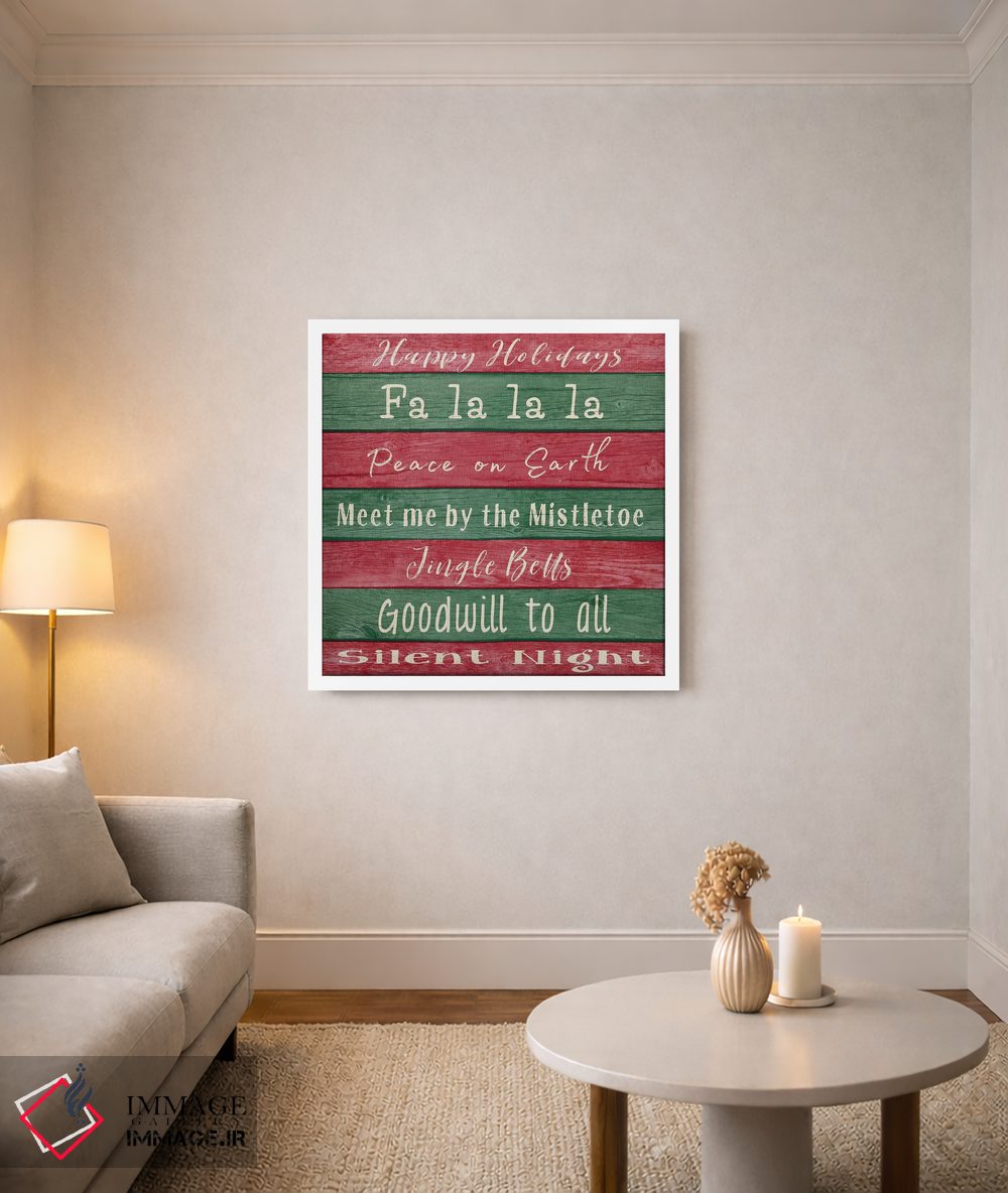 تابلو دکوراتیو سرودهای تعطیلات ۱ اثر اندی متز - D1W