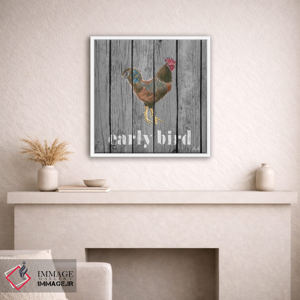 تابلو مدرن خروس سحرخیز اثر اندی متز - D1W