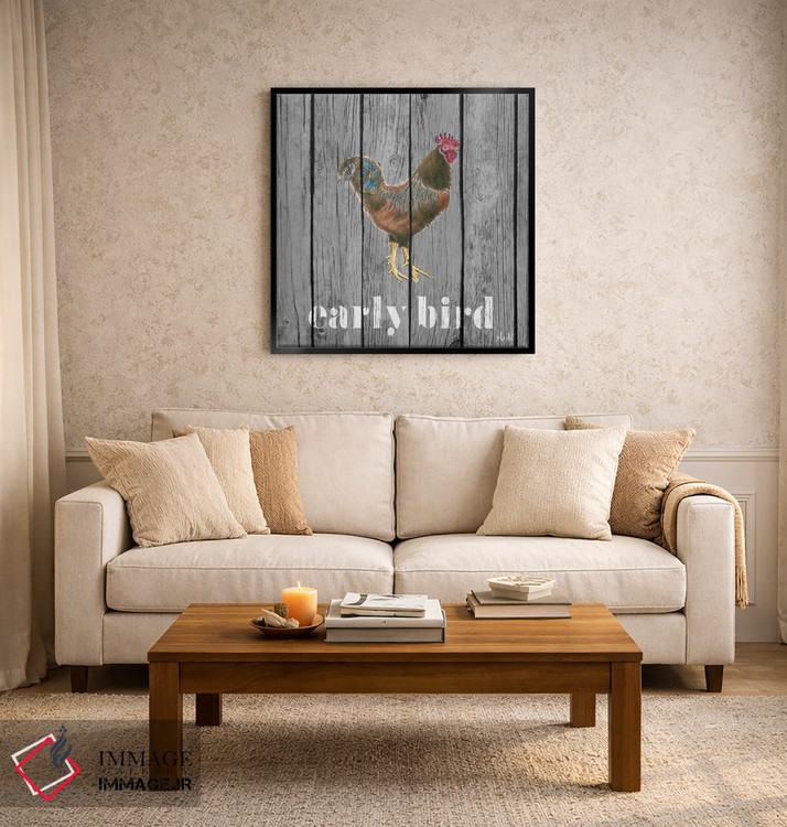 تابلو مدرن خروس سحرخیز اثر اندی متز - D3B