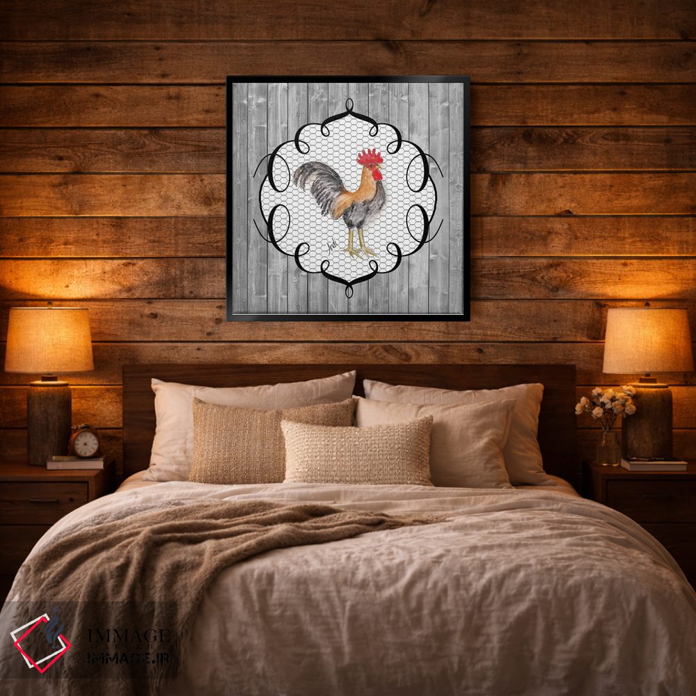 تابلو مدرن خروس روی لانه ۱ اثر اندی متز - D4B